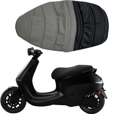 Kohli Bullet Accessorie Seat Cover For Ola Electric S1 and S1 Pro Grey & Black N Single Bike Seat Cover For Ola S1, S1 Pro