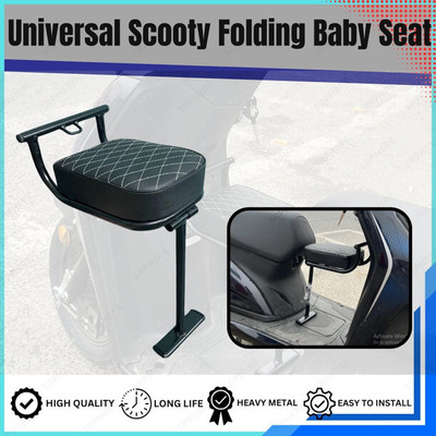 eXarioGadget ST-Universal Folding Baby Seat Compatible for Activa 4G Single Bike Seat Cover Single Bike Seat Cover For Universal For Bike Universal For Bike