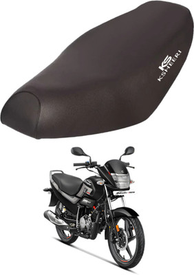 KSHEERI Super Splendor Xtec Bike Removable & Washable PU Leather Waterproof Seat Cover Single Bike Seat Cover For Hero NA