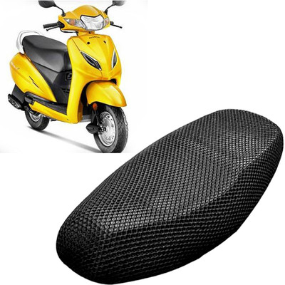 Lakshmina Enterprises O 3D Free Size Bike/Scooty Seat Cover Very Soft Net Mesh Fabric and Smooth Single Bike Seat Cover For Honda Activa 125
