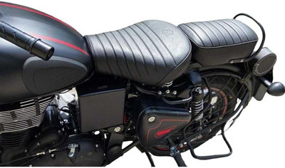 majesticrides MR_SC002_NEW Split Bike Seat Cover For Royal Enfield Classic, Classic 500, Classic Chrome, Classic Desert Storm, Classic 350