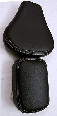 WHEETOYKART Black Artificial Leather Seat Cover – Royal Enfield Classic 350 Split Bike Seat Cover For Royal Enfield Classic 350