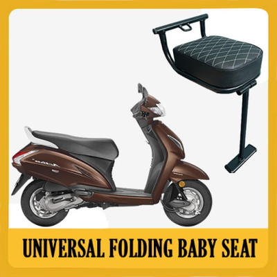 DAZZRIDE DZRD-XW Universal Folding Baby Seat Compatible for Activa 5G Single Bike Seat Cover For Universal For Bike Universal For Bike