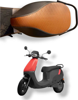 Siddhi Vinayak Trading Ola Electric S1 Gen 1 and Gen 2 Models Cushion Seat Cover PU Leather Single Bike Seat Cover For Ola S1