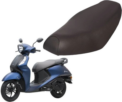 KSHEERI Fascino Removable & Washable PU Leather Waterproof Seat Cover Single Bike Seat Cover For Yamaha NA