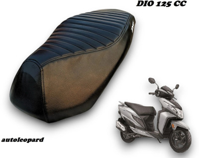 AUTOLEOPARD PULSAR N 250 PARALLEL BLACK SPLIT BIKE SEAT COVER Single Bike Seat Cover For Honda Dio
