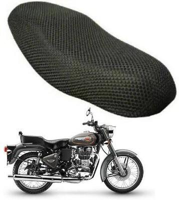 AUTOGLICH New-UNQ-MESH-BSC-A32 Single Bike Seat Cover For Royal Enfield Classic 500