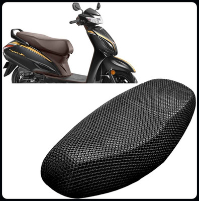 KP8 A-LL 3D Free Size Bike/Scooty Seat Cover Very Soft Net Mesh Fabric and Smooth Single Bike Seat Cover For Honda Activa 3G