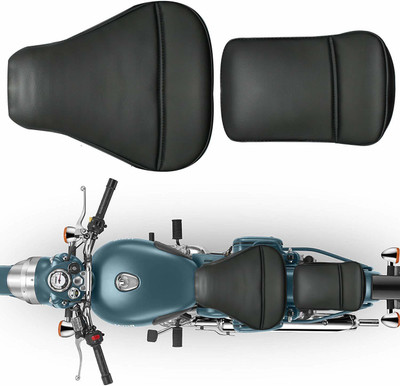 Thump THECSB PU Leather Seat Cover Compatible Anti Skid Split Type Cushion Split Bike Seat Cover For Royal Enfield Classic, Electra