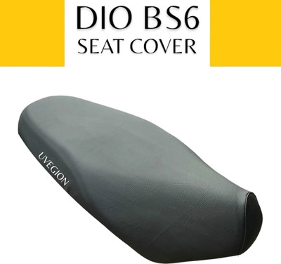 UVEGION Honda Dio Bs6 PU Leather Scooter/Scooty Seat Cover Accessories Single Bike Seat Cover For Honda Dio