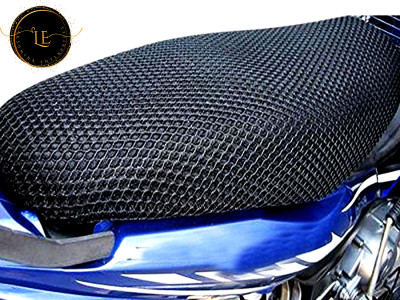 Lakshmina Enterprises Activa_i_010_3D Free Size Bike/Scooter/Scooty Seat Cover Mesh Net Cushion Single Bike Seat Cover For Universal For Bike Activa i