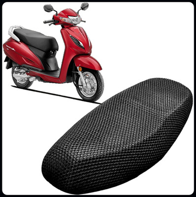 KP8 A-QQQQ 3D Free Size Bike/Scooty Seat Cover Very Soft Net Mesh Fabric and Smooth Single Bike Seat Cover For Honda Activa 4G