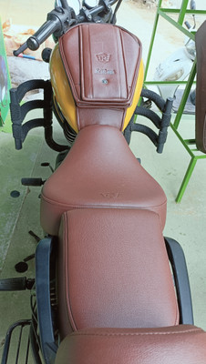 agr Meteor01 Split Bike Seat Cover For Royal Enfield Meteor