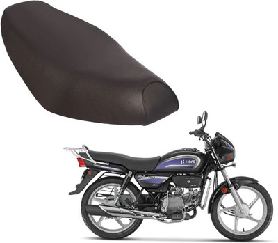 KSHEERI Splendor BS6 Bike Removable & Washable PU Leather Waterproof Seat Cover Single Bike Seat Cover For Hero Splendor