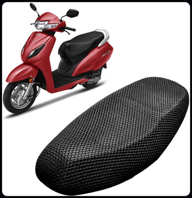 KP8 A-KKKK 3D Free Size Bike/Scooty Seat Cover Very Soft Net Mesh Fabric and Smooth Single Bike Seat Cover For Honda Activa i