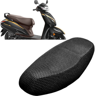carbox VLL 3D Free Size Bike/Scooty Seat Cover Very Soft Net Mesh Fabric and Smooth Single Bike Seat Cover For Honda Activa 3G
