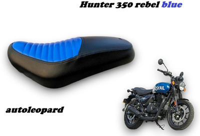 AUTOLEO HUNTER 350 BLUE BIKE SEAT COVER Single Bike Seat Cover For Royal Enfield NA