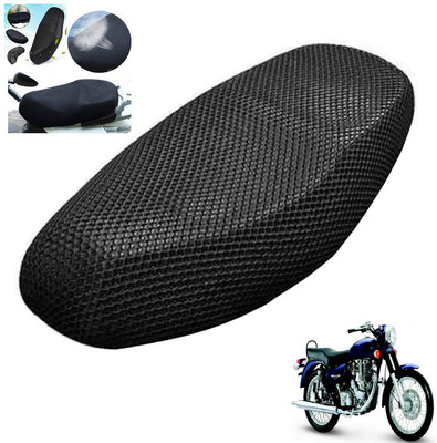 Generox NetSeatCover1pcforallbike098 Single Bike Seat Cover For Royal Enfield Electra EFI39