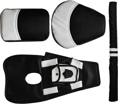 KOHLI BULLET ACCESSORIES Seat Cover With Tank Cover+ Foam Black & White For Royal Enfeild Classic Split Bike Seat Cover For Royal Enfield Classic, Classic 350, Classic 500, Classic Chrome, Classic Desert Storm