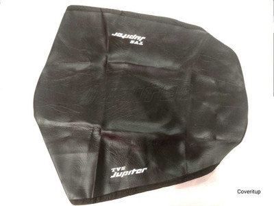 COVERITUP Black Bike Seat Cover for Jupiter (1.2mm) Single Bike Seat Cover For TVS Jupiter
