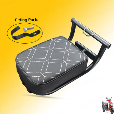 Generox Premium Foldable Baby/Child Seat for Scooty Single Bike Seat Cover For Honda Deo