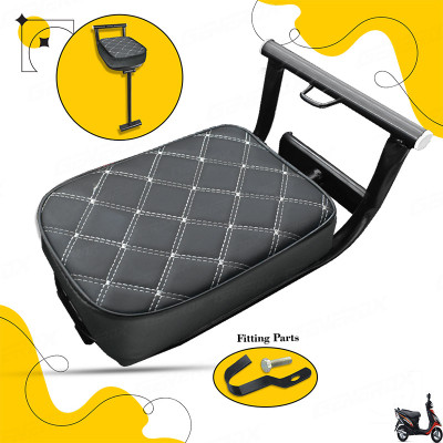 Generox Premium Foldable Child Seat for Scooty Single Bike Seat Cover For TVS Streek