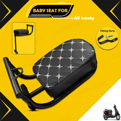 Generox Premium Foldable Baby/Child Seat For Scooty Single Bike Seat Cover For Suzuki Swish