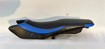 AUTOLEOPARD PULSAR 125 SINGLE SEAT COVER BLUE Single Bike Seat Cover For Bajaj Pulsar