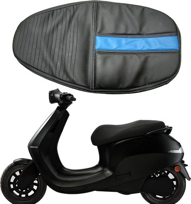 majesticrides seat Cover Compatible With Ola Electric Scooty Ola S1 Spro Black With Blue Split Bike Seat Cover For Royal Enfield S1, S1 Pro