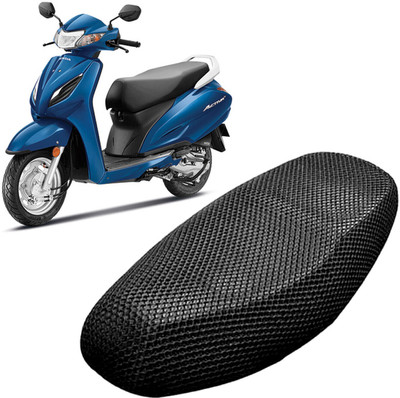 carbox VMM 3D Free Size Bike/Scooty Seat Cover Very Soft Net Mesh Fabric and Smooth_abc Single Bike Seat Cover For Honda Activa 4G