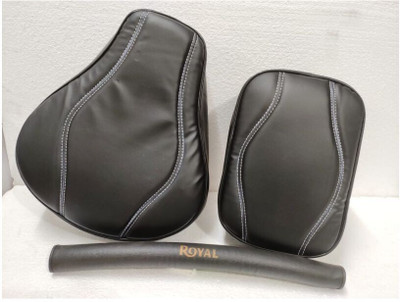 majesticrides MR_POO5_NEW Split Bike Seat Cover For Royal Enfield Classic Chrome, Classic Desert Storm, Classic 350, Classic