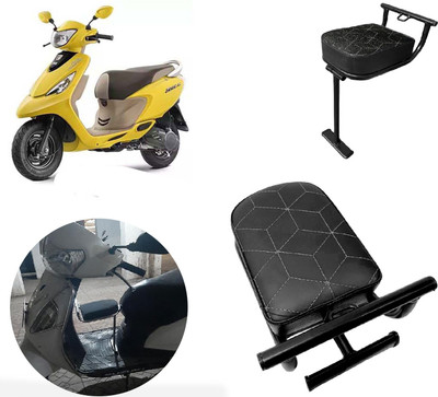 AUTO PEARL Folding Baby Seat Compatible with TVS-Scooty-Zest-BS6 Single Bike Seat Cover For TVS Zest