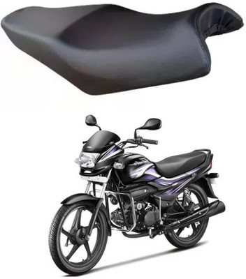 Carbox Enterprises New8-Waterproof Durable Faux Leather Black Colour Single Bike Seat Cover For Hero Super Splendor