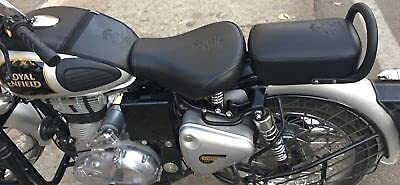 WHEETOYKART Cool Cushion Leather Seat Cover for RE Bullet Classic 350/500, Desert Storm Split Bike Seat Cover For Royal Enfield Classic 350, Classic 500, Classic Desert Storm