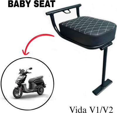 BkAccessories VIda V1&V2 Universal Baby Seat for Scooters/scooty Designed specifically Single Bike Seat Cover For Universal For Bike Universal For Bike