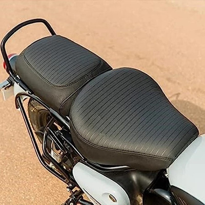 ignitex Premium Pleated Split Bike Seat Cover For Royal Enfield Classic 350, Bullet Classic