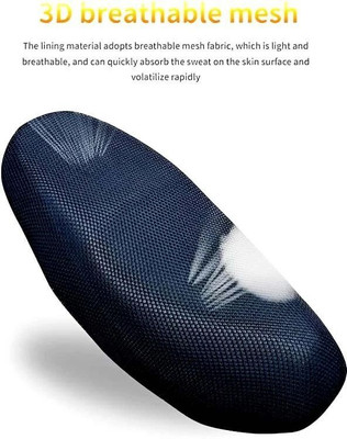 Vtrust 4XL_239_Free Size 3D Bike/Scooty Seat Cover Breathable Mesh Net Bike Seat Cover Single Bike Seat Cover For TVS Pep Plus