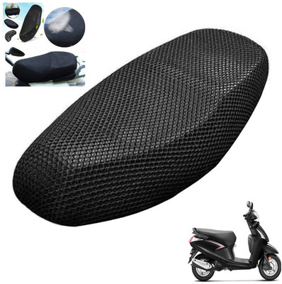 Vtrust 4XL_196_Free Size 3D Bike/Scooty Seat Cover Breathable Mesh Net Bike Seat Cover Single Bike Seat Cover For Hero Pleasure Plus