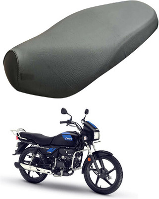 RONISH SPLENDOR_PLUS_NEW_SEAT_COVER_BLACK_BSC Single Bike Seat Cover For Hero Splendor Plus