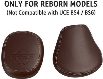 EAZ Premium Brown Seat Cover for RE Reborn Models (Not for UCE BS4/BS6) Split Bike Seat Cover For Royal Enfield NA