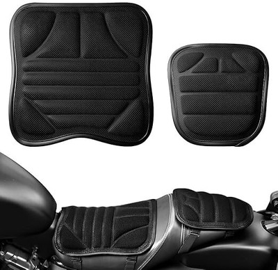 Zorbes Breathable Mesh Gel Motorcycle Seat Pads for Comfort Single Bike Seat Cover For Universal For Bike Universal For Bike