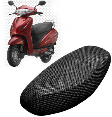 Lakshmina Enterprises L 3D Free Size Bike/Scooty Seat Cover Very Soft Net Mesh Fabric and Smooth Single Bike Seat Cover For Honda Activa 4G