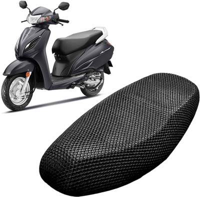 Lakshmina Enterprises O 3D Free Size Bike/Scooty Seat Cover Very Soft Net Mesh Fabric and Smooth Single Bike Seat Cover For Honda Activa 4G
