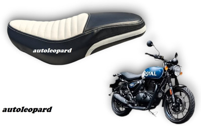 AUTOLEOPARD HUNTER 350 PREMIUM QUALITY VEGAN LEATHER Single Bike Seat Cover For Royal Enfield NA