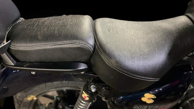 majesticrides Split Seat cover Black Compatible With Meteor 350cc Split Bike Seat Cover For Royal Enfield Meteor