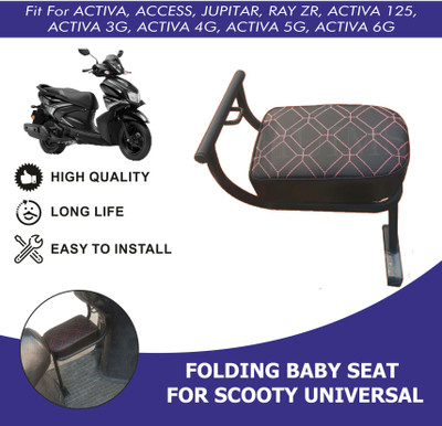 SHOWRIDE Heavy Quailty Baby Seat Compatible for All Scooty Single Bike Seat Cover For Honda, Suzuki, TVS Access, Activa, NTorq 125