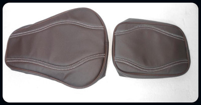 Kohli Bullet Accessorie KBA-Brown Seat Cover( Bike Seat Cover ) N Split Bike Seat Cover For Royal Enfield, Royal Enfield Classic Chrome, Classic Desert Storm