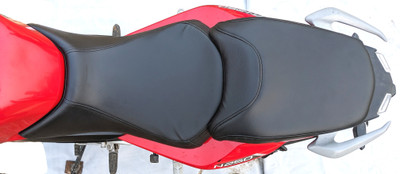 AUTOLEOPARD PULSAR N 160/250 SEAT COVER BLUE TONE AT THE BACK Split Bike Seat Cover For Bajaj Pulsar