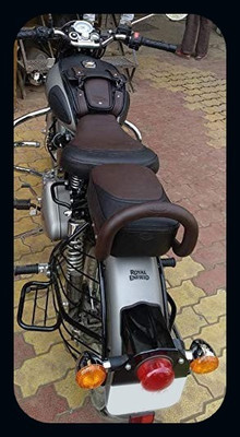 Kohli Bullet Accessorie KBA-Seat Cover with Tank Cover Split Bike Seat Cover For Royal Enfield Classic 350, Classic 500