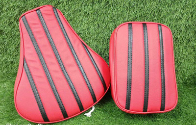 Kohli Bullet Accessorie Seat Cover with Foam for Royal Enfield Classic 350 Red/Black N Single Bike Seat Cover For Royal Enfield Classic 350, Classic 500
